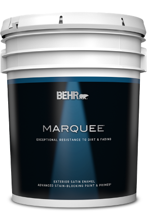 5 gal pail of Behr Marquee Exterior Paint, satin