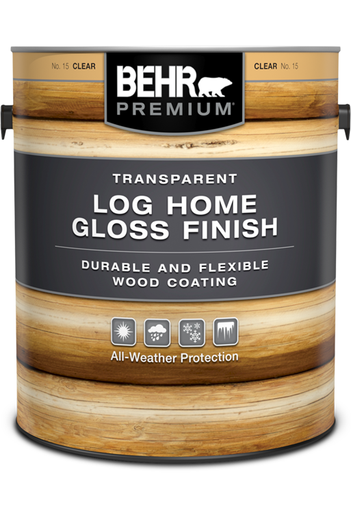 Transparent Log Home Gloss Finish | BEHR PREMIUM® | Behr