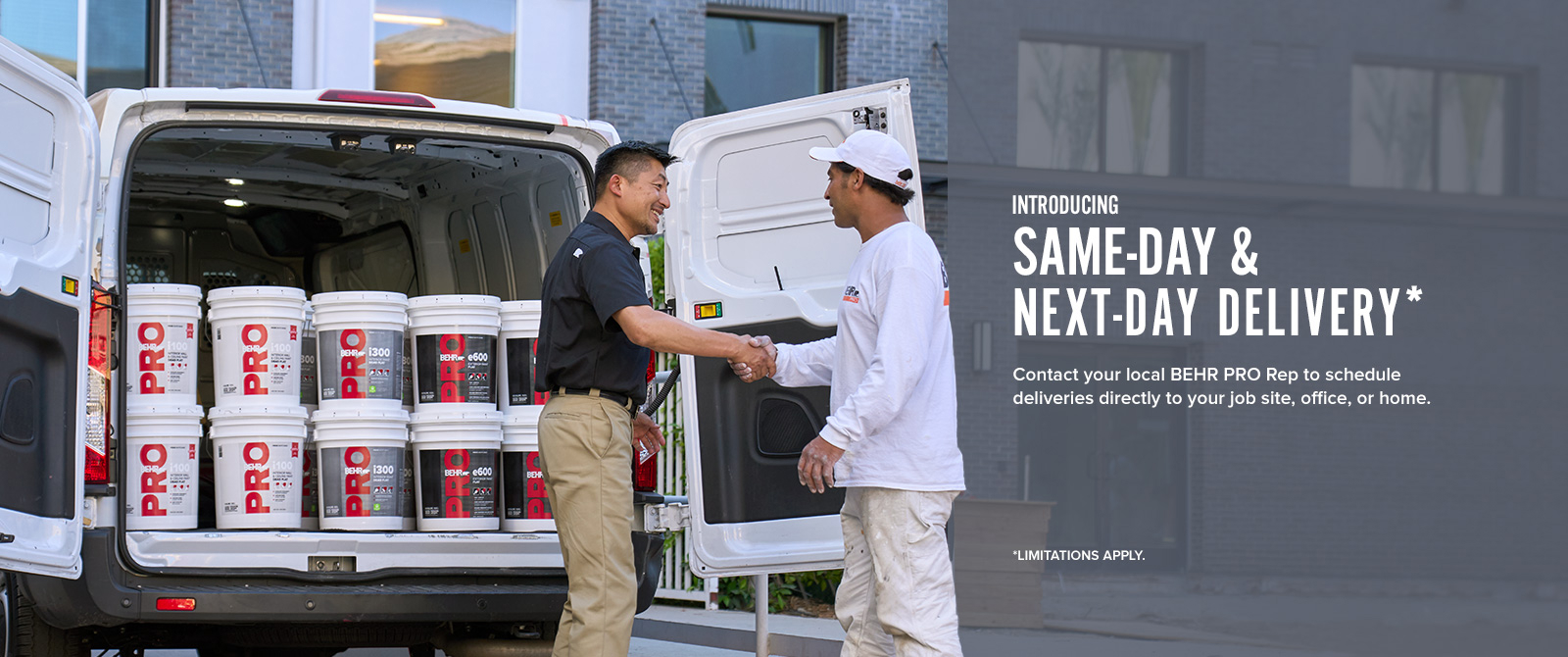 BEHR PRO® Same Day Next Day Delivery- The Home Depot