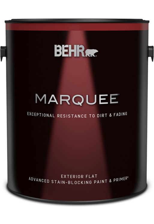 BEHR MARQUEE 1 gal. #S420-2 Moon Glass Flat Exterior Paint & Primer