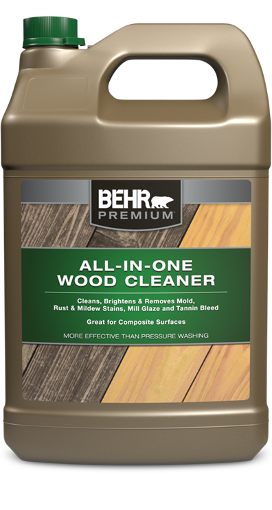 BEHR PREMIUM 1 gal. Clear Transparent Waterproofing Exterior Wood Finish  50001 - The Home Depot