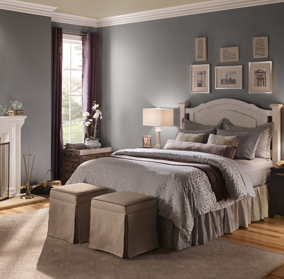 Blue Bedroom Walls Ideas And Inspirational Paint Colors Behr